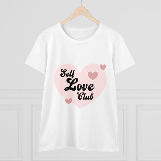 Self-Love Club Women's Midweight Cotton Tee