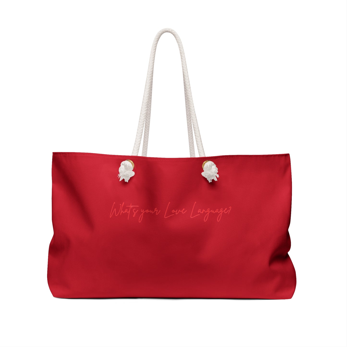 Designer Love Language Weekender Bag